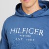 TOMMY HILFIGER Bluză de molton  albastru / alb