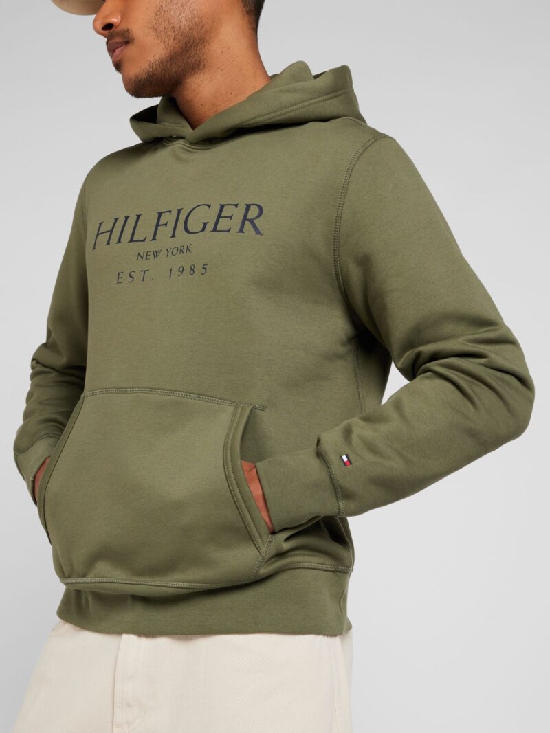 TOMMY HILFIGER Bluză de molton  albastru marin / oliv