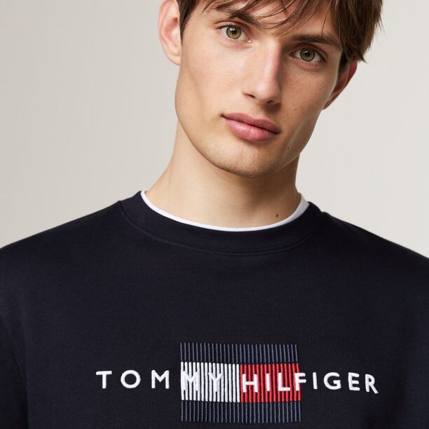 Cumpăra TOMMY HILFIGER Bluză de molton  albastru noapte / rubiniu / alb