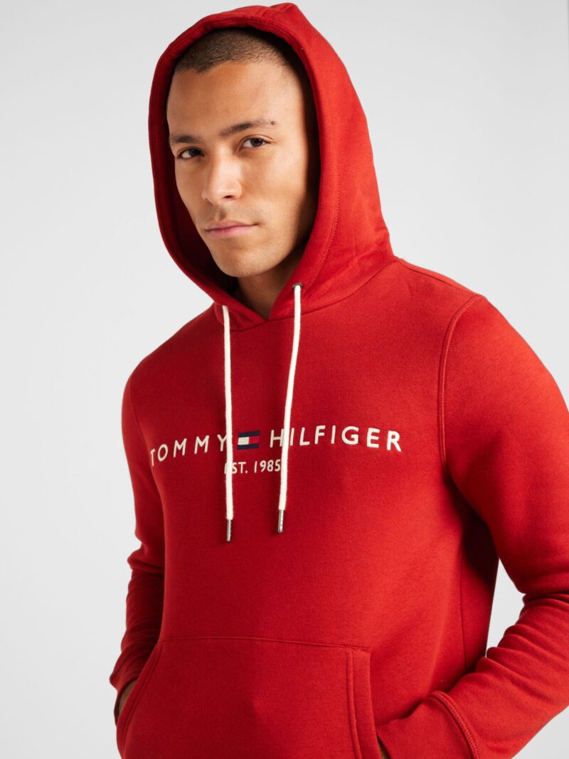 Cumpăra TOMMY HILFIGER Bluză de molton  bleumarin / sângeriu / alb