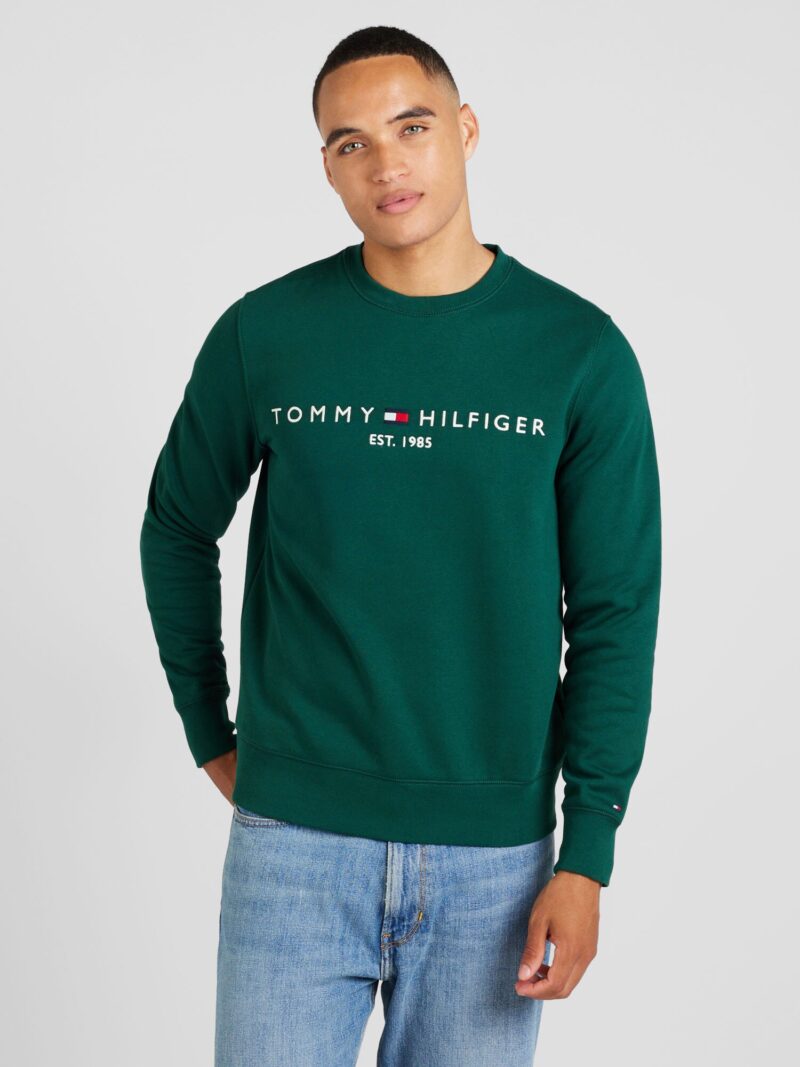 Preţ TOMMY HILFIGER Bluză de molton  bleumarin / verde închis / roșu / alb