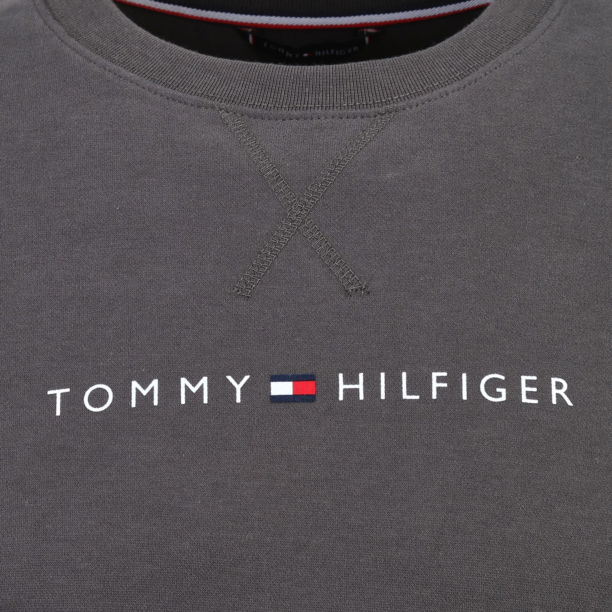 TOMMY HILFIGER Bluză de molton  pământiu / alb preţ