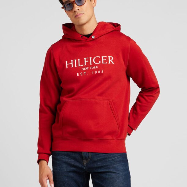 Preţ TOMMY HILFIGER Bluză de molton  roșu / alb