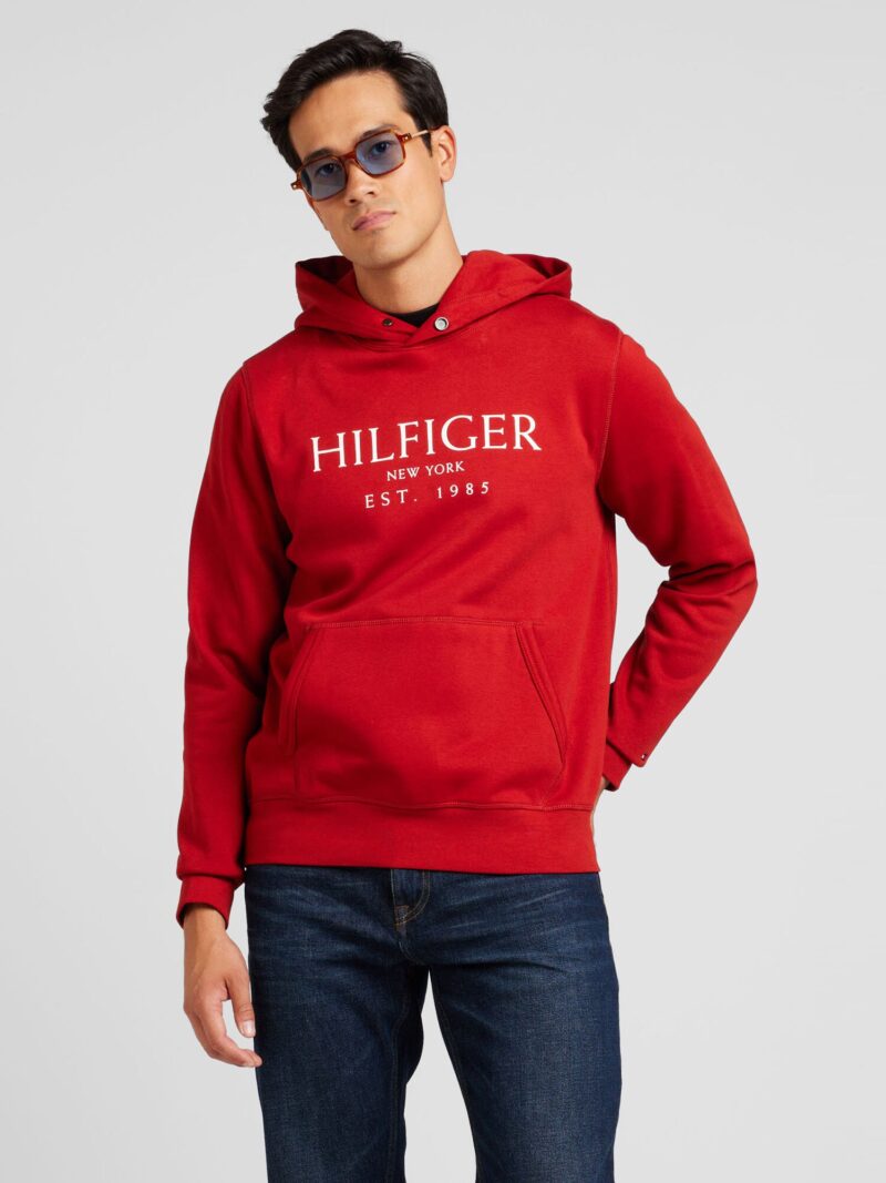 Preţ TOMMY HILFIGER Bluză de molton  roșu / alb