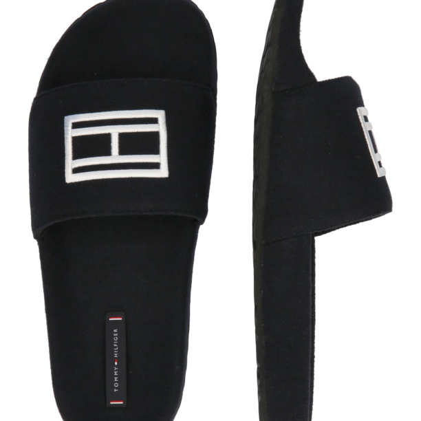 TOMMY HILFIGER Flip-flops  albastru marin / alb