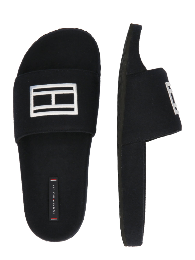 TOMMY HILFIGER Flip-flops  albastru marin / alb