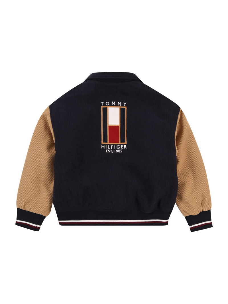 TOMMY HILFIGER Geacă de primăvară-toamnă  bleumarin / maro cappuccino / rubiniu / alb