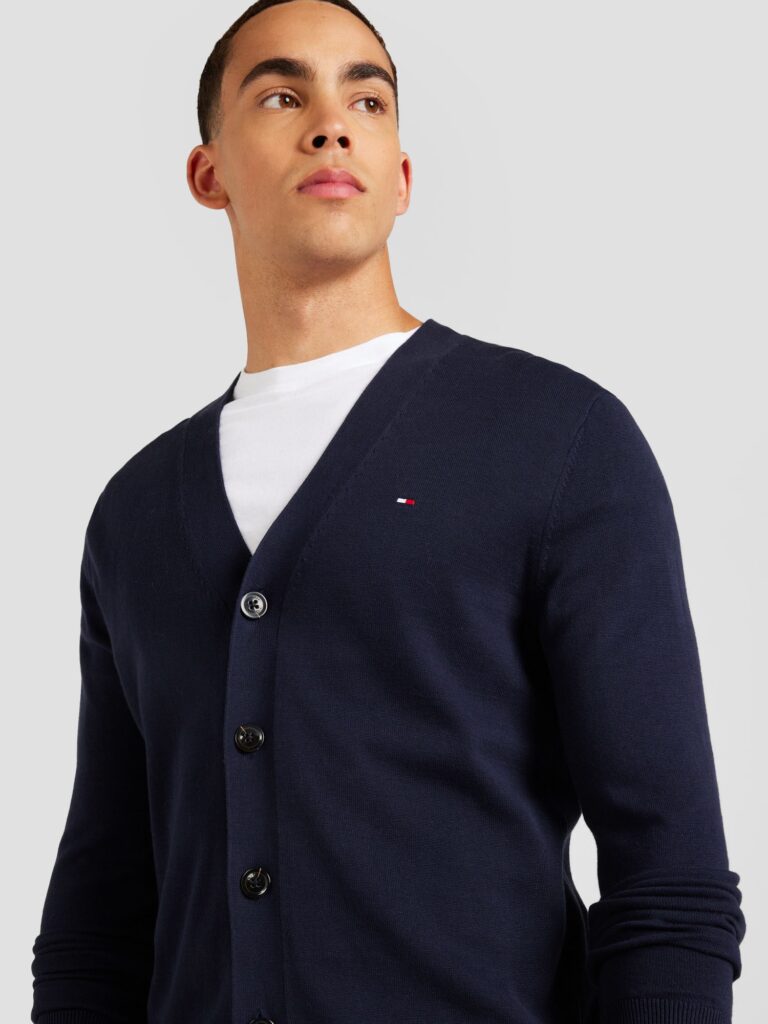 TOMMY HILFIGER Geacă tricotată 'ESSENTIAL'  bleumarin preţ