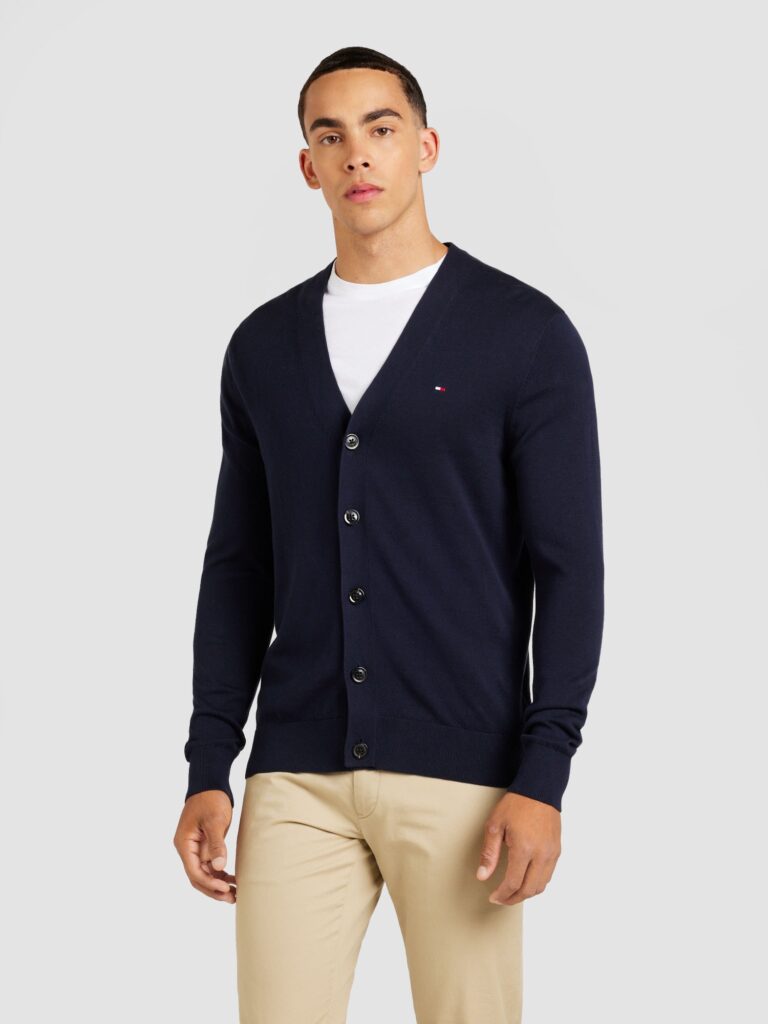 TOMMY HILFIGER Geacă tricotată 'ESSENTIAL'  bleumarin