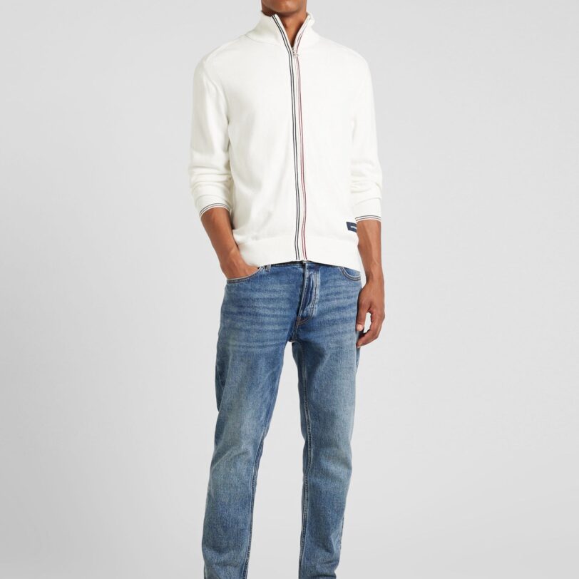 TOMMY HILFIGER Geacă tricotată  albastru / roșu / alb