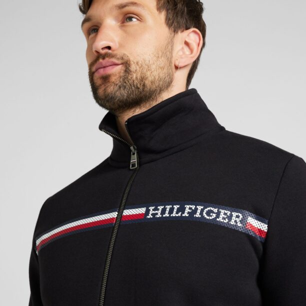 Preţ TOMMY HILFIGER Hanorac  albastru marin / roșu / negru / alb