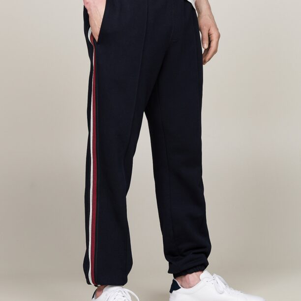 TOMMY HILFIGER Pantaloni  albastru marin / roșu carmin / alb