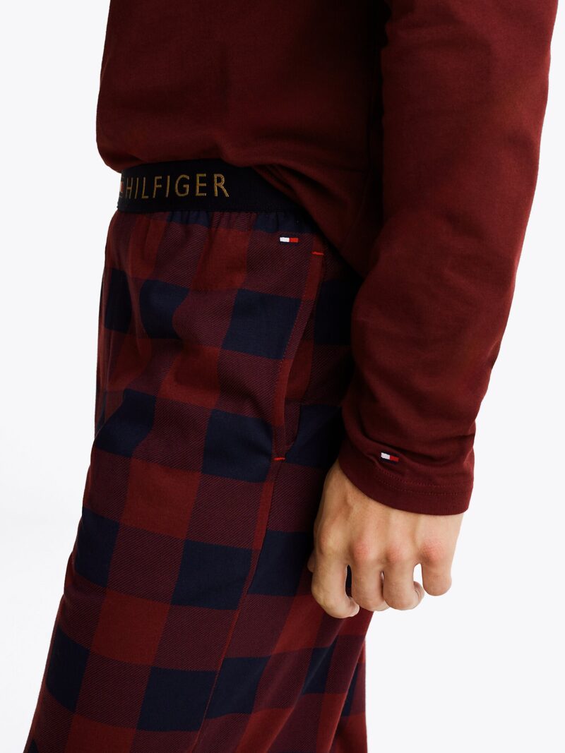 Preţ TOMMY HILFIGER Pantaloni de pijama  roșu vin / roșu merlot / negru