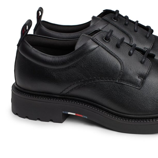 Original TOMMY HILFIGER Pantofi cu șireturi  negru