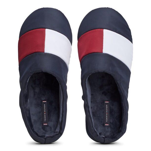 TOMMY HILFIGER Papuci de casă  bleumarin / roșu cireș / alb preţ