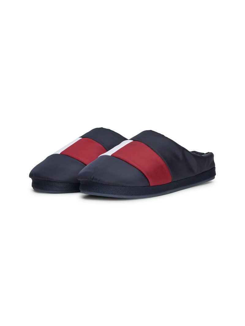 TOMMY HILFIGER Papuci de casă  bleumarin / roșu cireș / alb