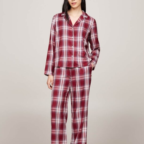 TOMMY HILFIGER Pijama  roșu carmin / alb