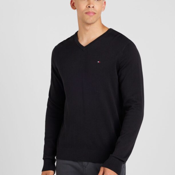 TOMMY HILFIGER Pulover 'ESSENTIAL'  negru preţ