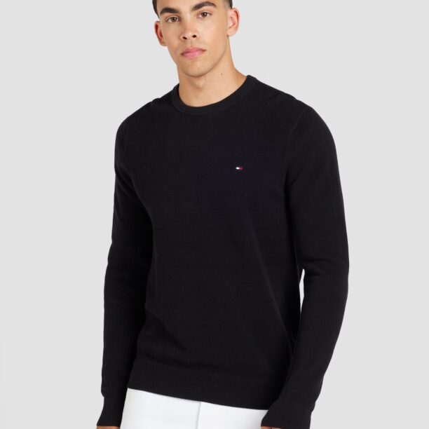 TOMMY HILFIGER Pulover 'ESSENTIAL'  negru preţ