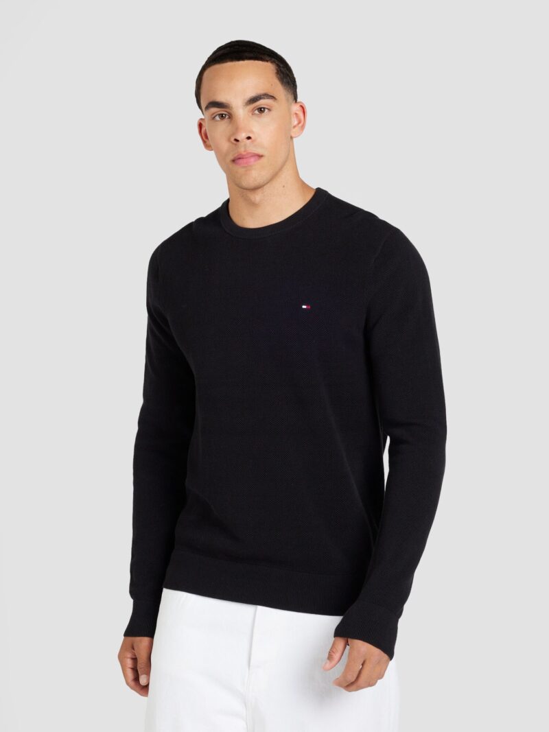 TOMMY HILFIGER Pulover 'ESSENTIAL'  negru preţ