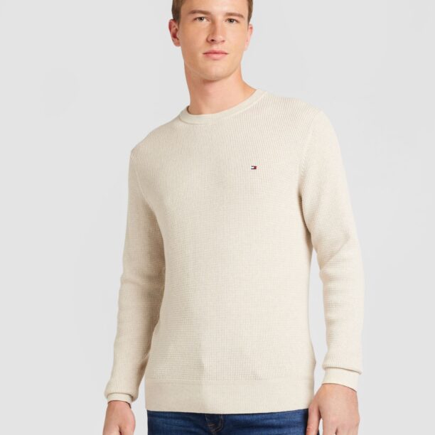 TOMMY HILFIGER Pulover  bleumarin / maro cappuccino / roșu / alb preţ