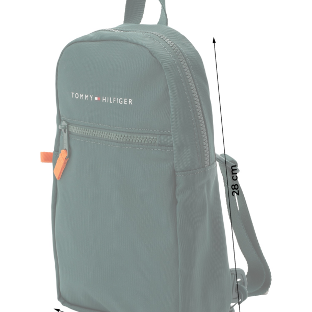 TOMMY HILFIGER Rucsac 'ESSENTIAL'  verde pin / alb