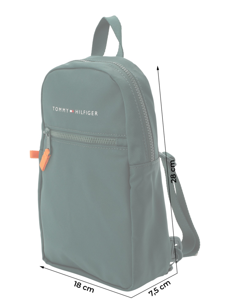 TOMMY HILFIGER Rucsac 'ESSENTIAL'  verde pin / alb