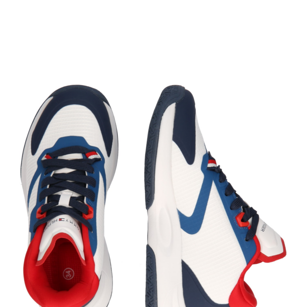 TOMMY HILFIGER Sneaker  bleumarin / albastru închis / roși aprins / alb