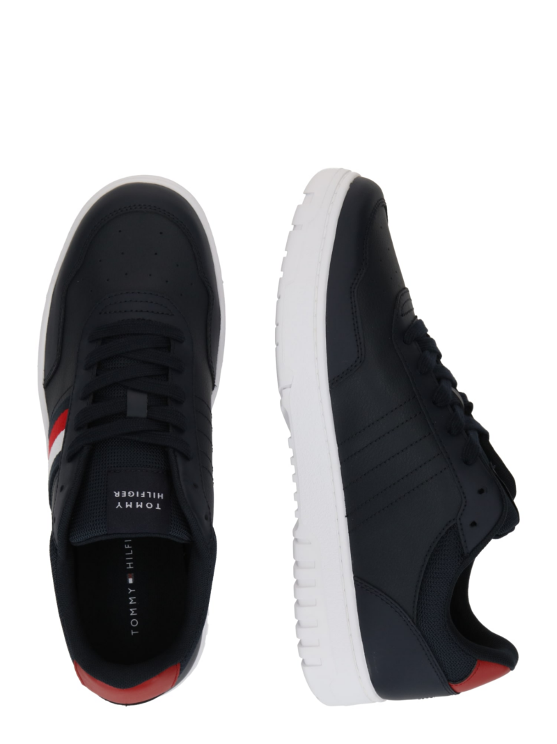 TOMMY HILFIGER Sneaker low 'BASKET CORE LITE'  albastru marin / roşu închis / alb