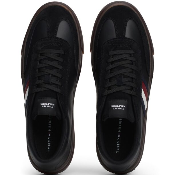 TOMMY HILFIGER Sneaker low 'CUPSET TERRACE'  roșu carmin / negru / alb preţ