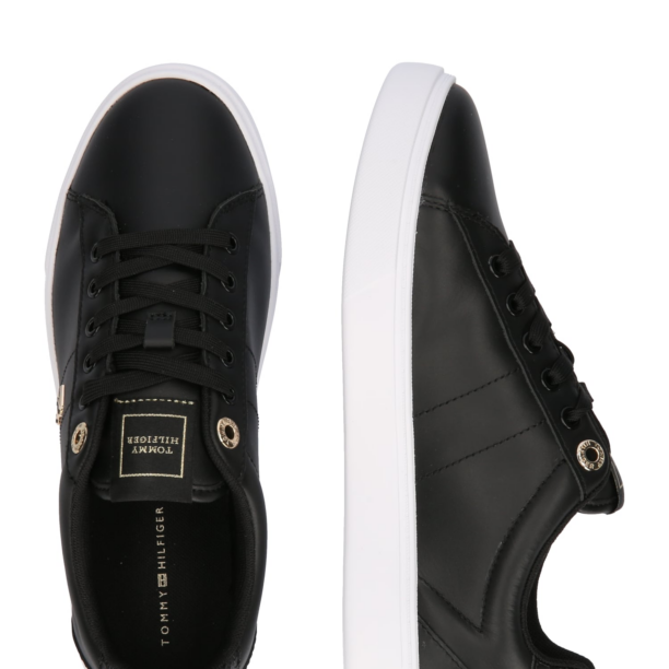 TOMMY HILFIGER Sneaker low 'ESSENTIAL'  auriu / negru