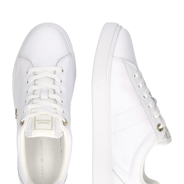 TOMMY HILFIGER Sneaker low 'Essential'  auriu / alb