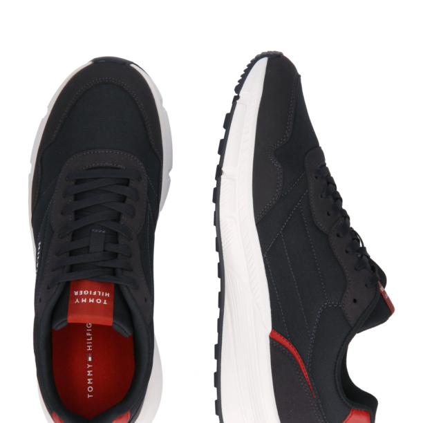 TOMMY HILFIGER Sneaker low 'FASTON ESS'  bleumarin / alb