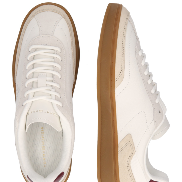 TOMMY HILFIGER Sneaker low 'Heritage'  bej deschis / alb