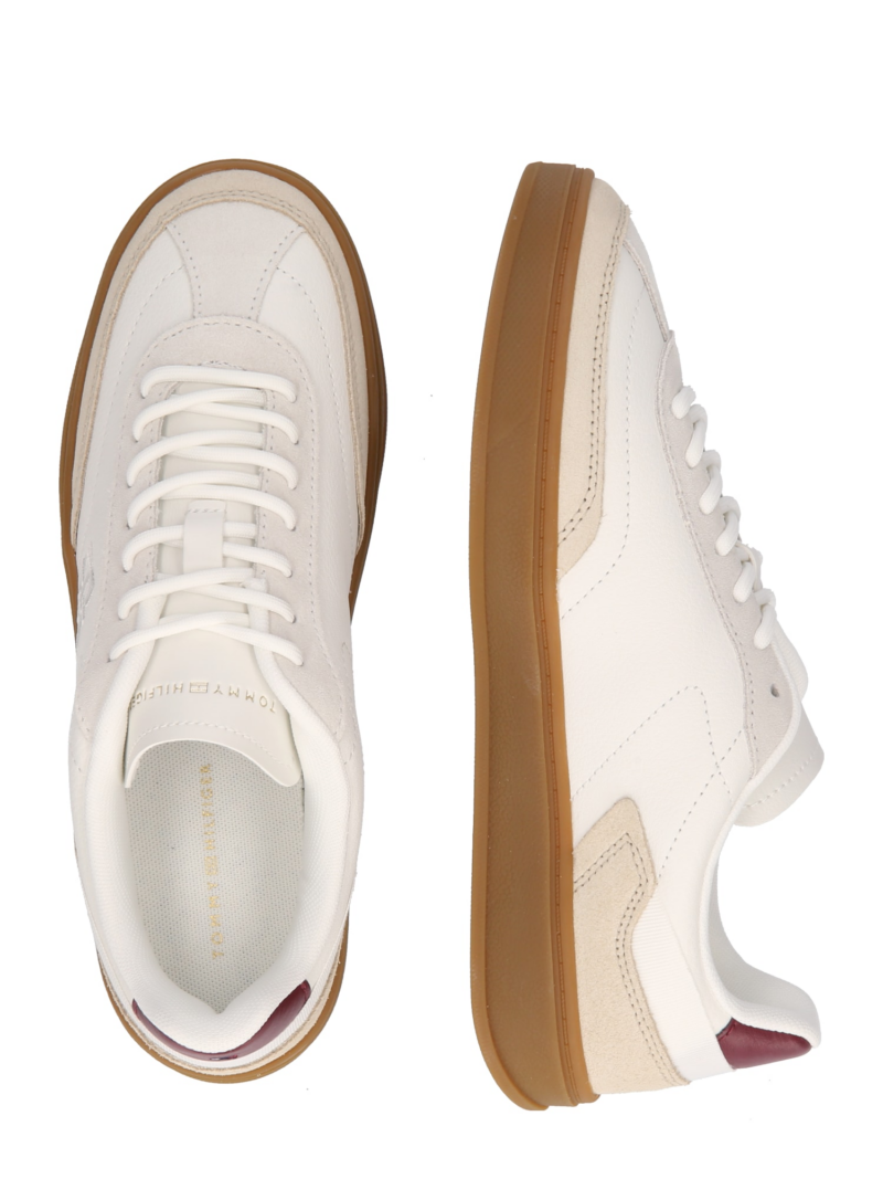 TOMMY HILFIGER Sneaker low 'Heritage'  bej deschis / alb