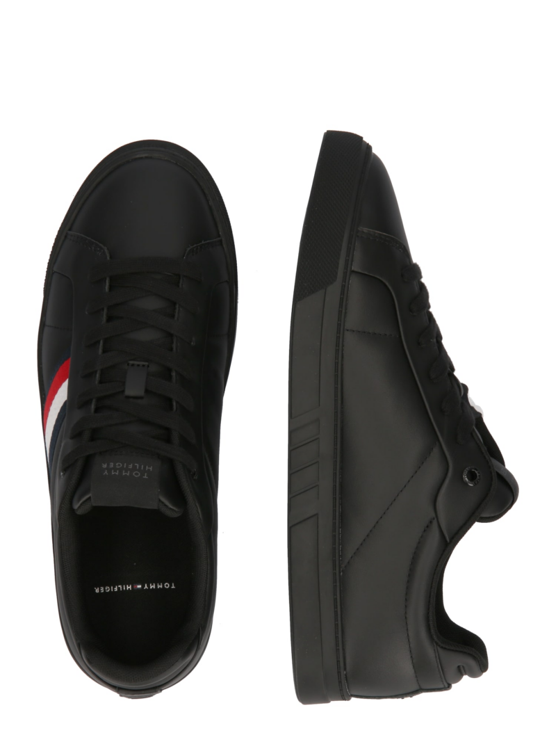 TOMMY HILFIGER Sneaker low 'ICON COURT'  albastru marin / roșu / negru