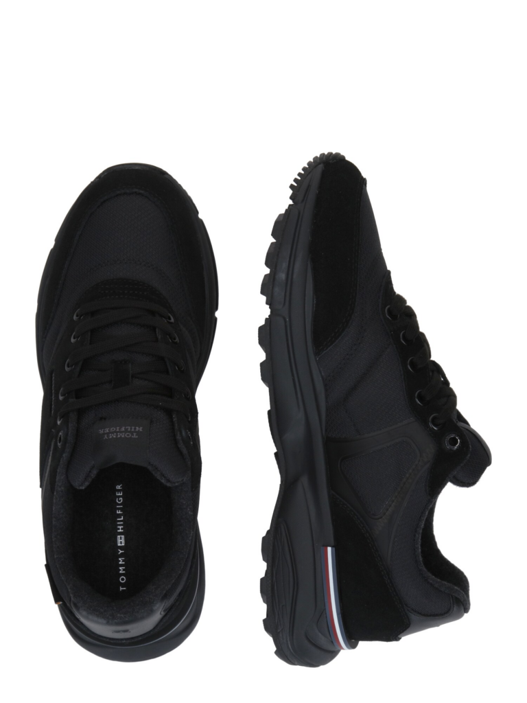 TOMMY HILFIGER Sneaker low 'RUNNER CORDURA'  negru