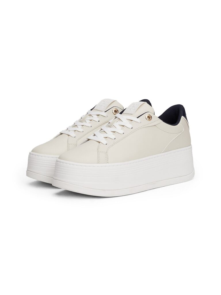 TOMMY HILFIGER Sneaker low  nisipiu / negru