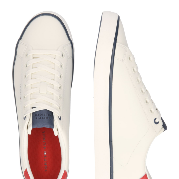 TOMMY HILFIGER Sneaker low  roșu / alb