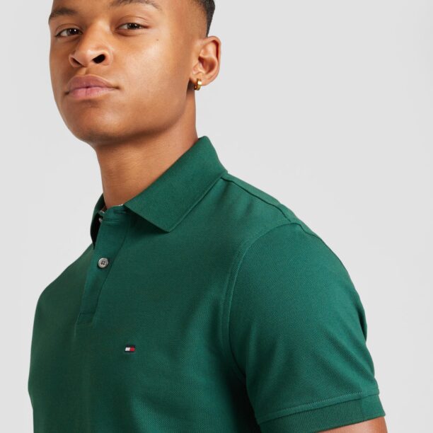 TOMMY HILFIGER Tricou '1985'  verde pin