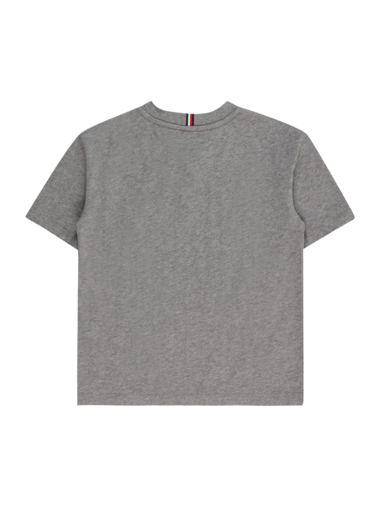 TOMMY HILFIGER Tricou 'ESSENTIAL'  bleumarin / gri amestecat / roșu / alb