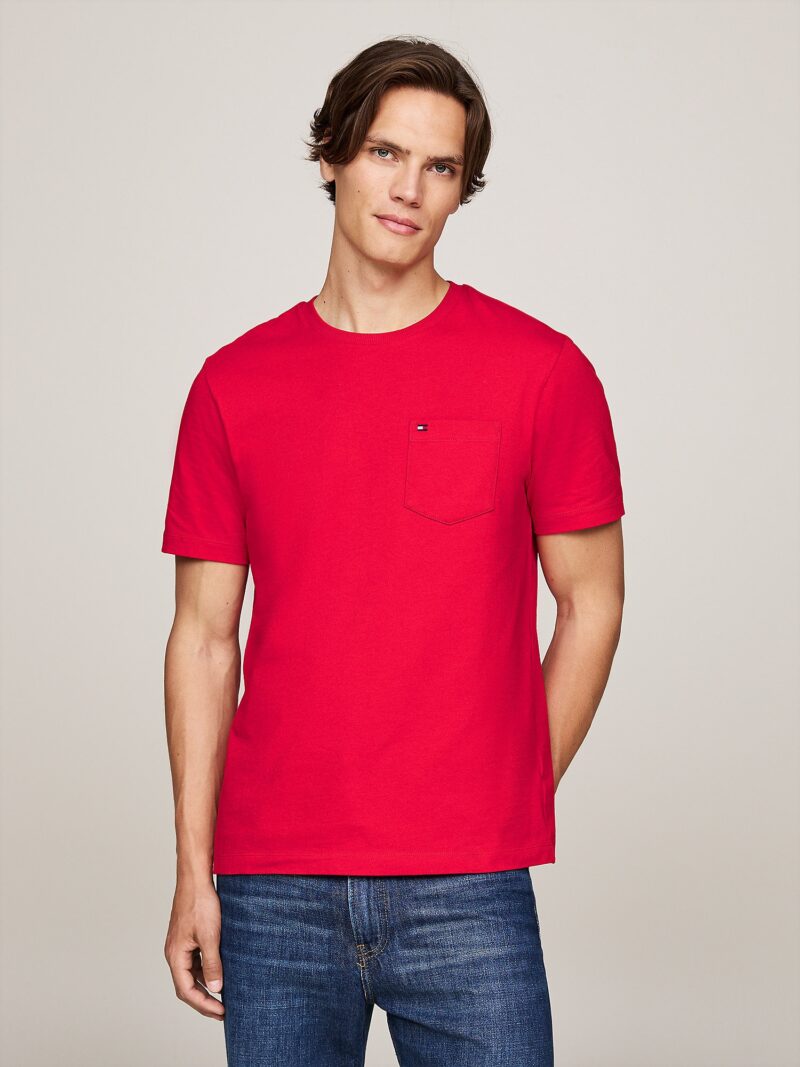 TOMMY HILFIGER Tricou 'Essential'  purpuriu