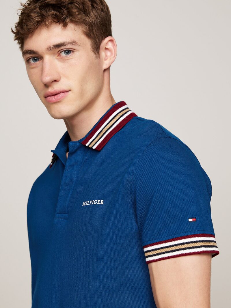 Cumpăra TOMMY HILFIGER Tricou  albastru gențiană / portocaliu / roșu carmin / alb