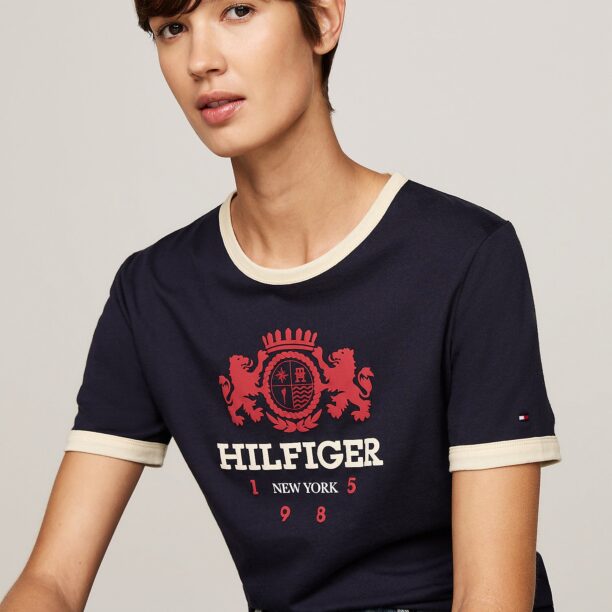 Cumpăra TOMMY HILFIGER Tricou  albastru marin / roșu / alb