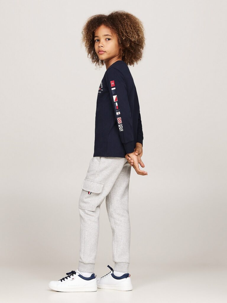 Preţ TOMMY HILFIGER Tricou  albastru marin / roșu / alb