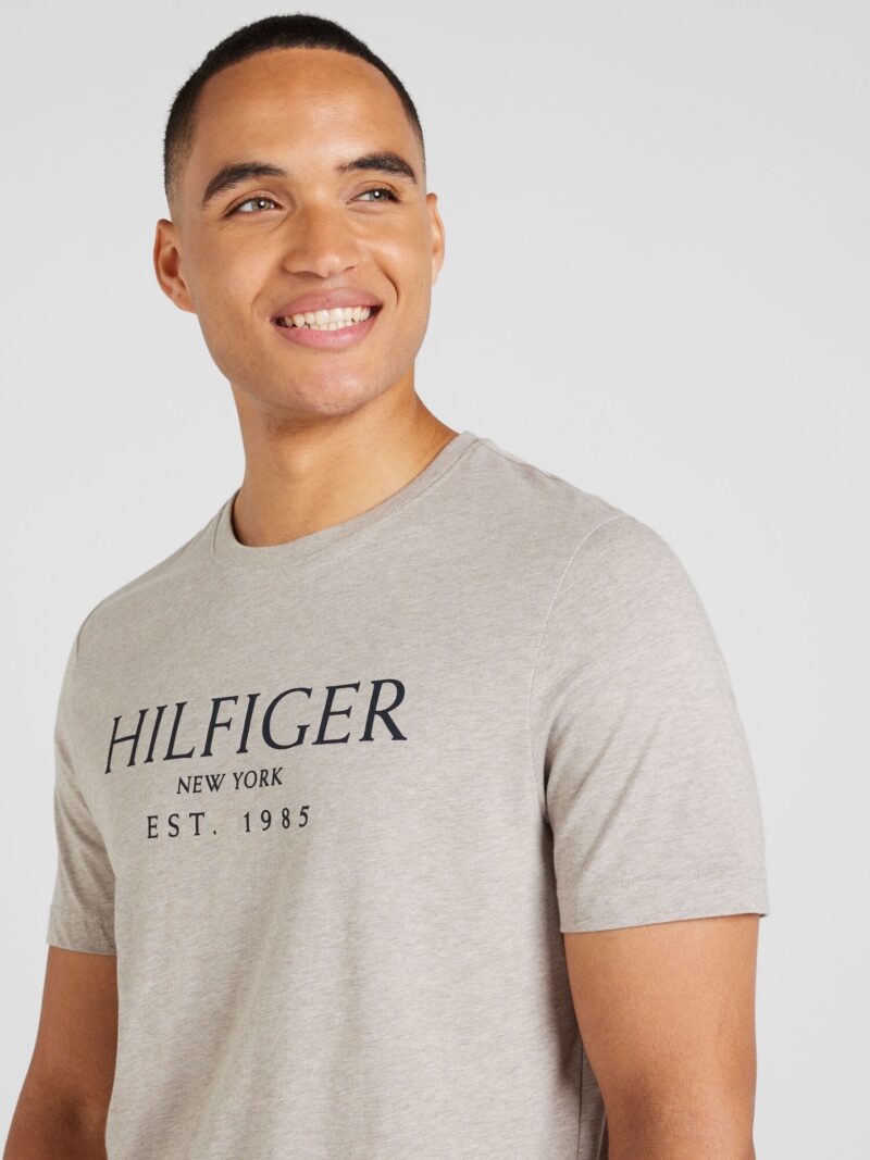 Preţ TOMMY HILFIGER Tricou  bej amestecat / negru