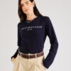 TOMMY HILFIGER Tricou  bleumarin / alb