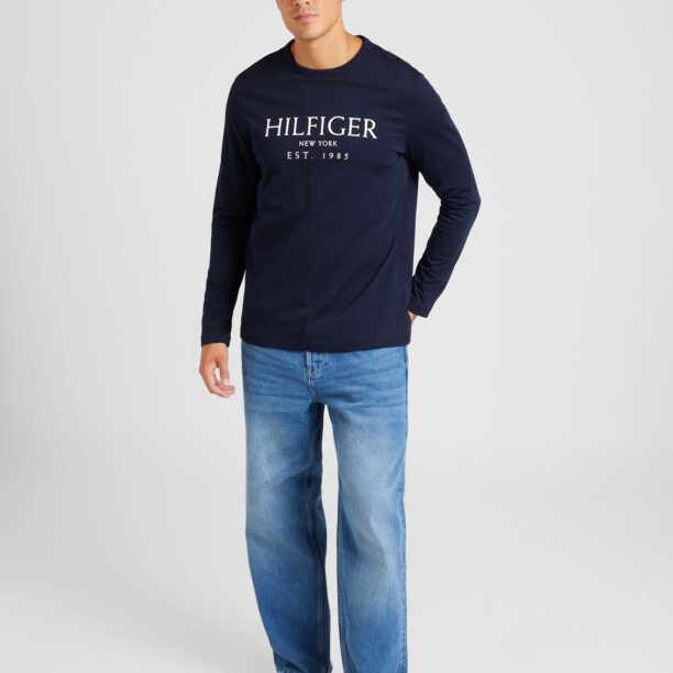 TOMMY HILFIGER Tricou  bleumarin / alb murdar preţ