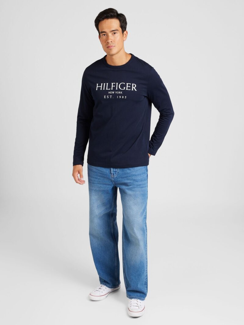 TOMMY HILFIGER Tricou  bleumarin / alb murdar preţ