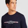 TOMMY HILFIGER Tricou  bleumarin / roșu / alb